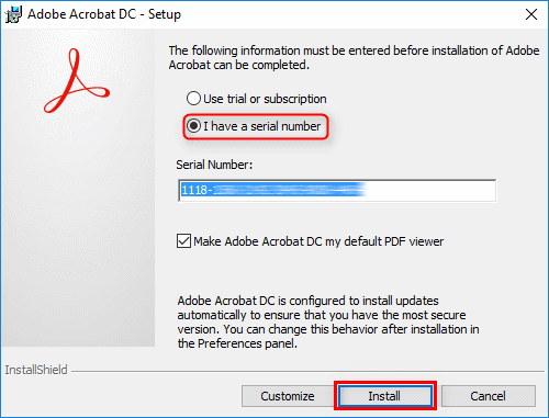 Serial number for adobe acrobat dc 2015 classic
